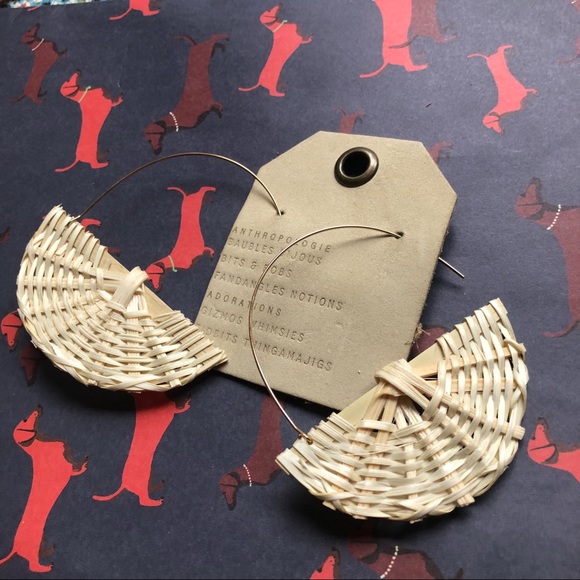 Anthropologie Jewelry - NWT Anthropologie hoop statement earrings